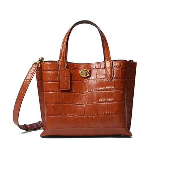 Coach Handbags - NWT COACH Croc-Embossed Willow 24 Tote Bag
